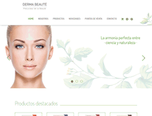 Tablet Screenshot of dermabeaute.com